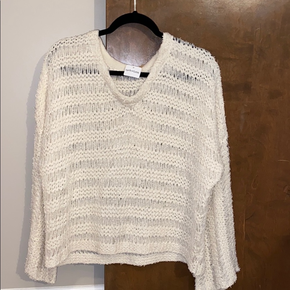 Beautiful cream colored sweater from Apricot Lane